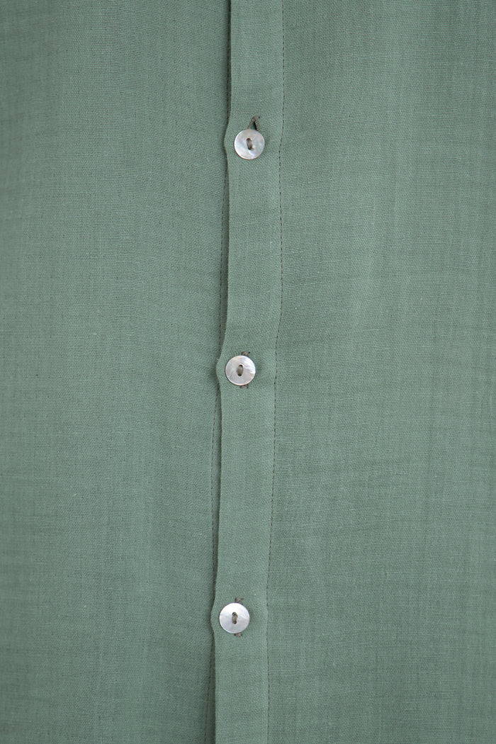 Philippe Cotton Gauze Green Shirt
