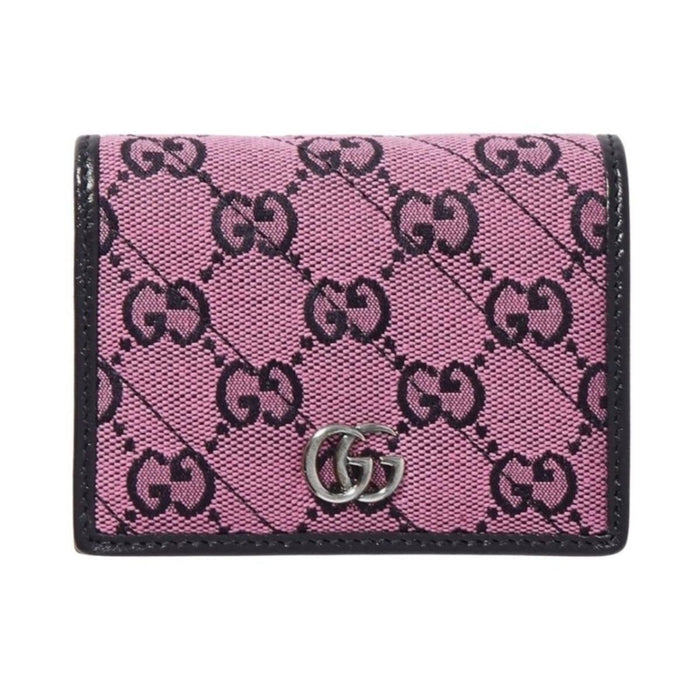 Gucci Pink Gg Marmont Multicolor Wallet - Runway Catalog
