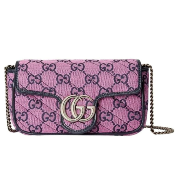 Gucci Pink GG Marmont Pink Super Mini Bag - Runway Catalog