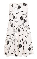 Oscar de la Renta Pleated Floral - print Grain De Poudre Dress - Runway Catalog