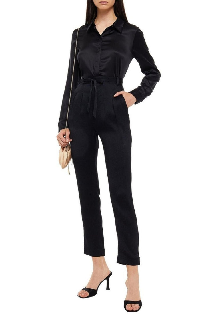 Roland Mouret Pleated Silk Pants - Runway Catalog