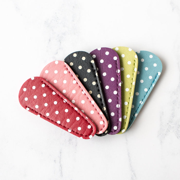 Polka Dot Embroidery Scissor Sheath-Stitched Modern