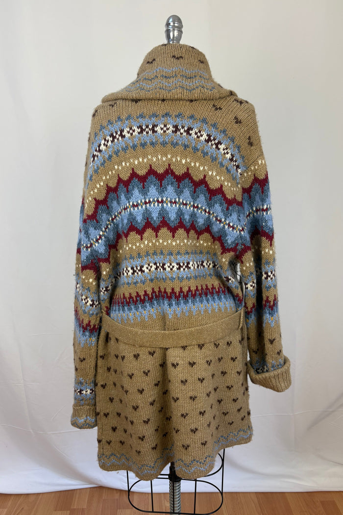 Polo Ralph Lauren Knitted Fair Isle Shawl Cardigan
