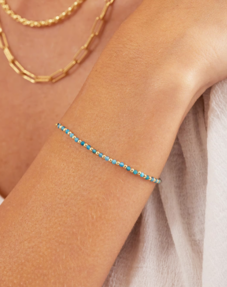 Power Gemstone Brooks Bracelet for Inspiration. Apatite
