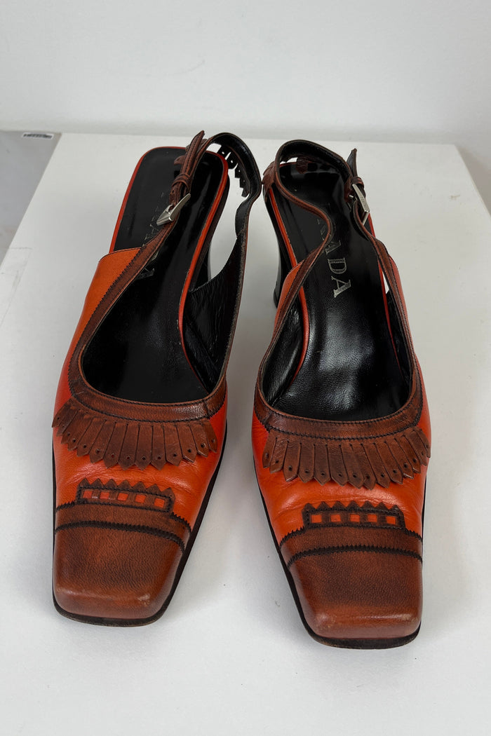 Prada FW 1999 Slingback Heel With Tassel