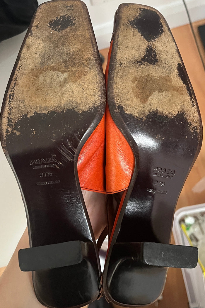 Prada FW 1999 Slingback Heel With Tassel