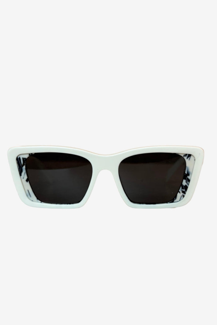 Prada Ivory Geometric Sunglasses