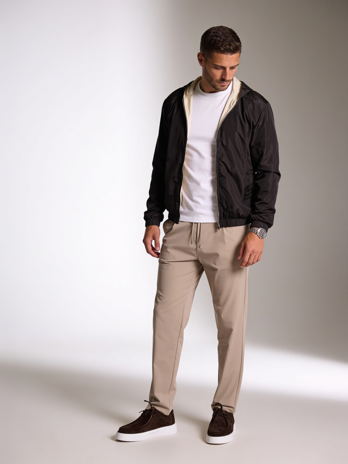 PREMIUM BROWN HOODED JACKET