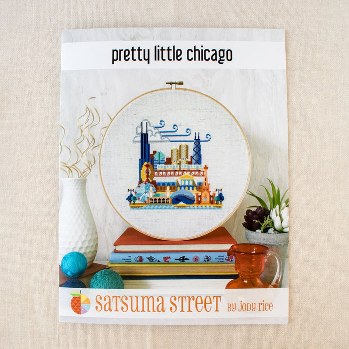 Pretty Little Chicago Cross Stitch Pattern-Stitched Modern