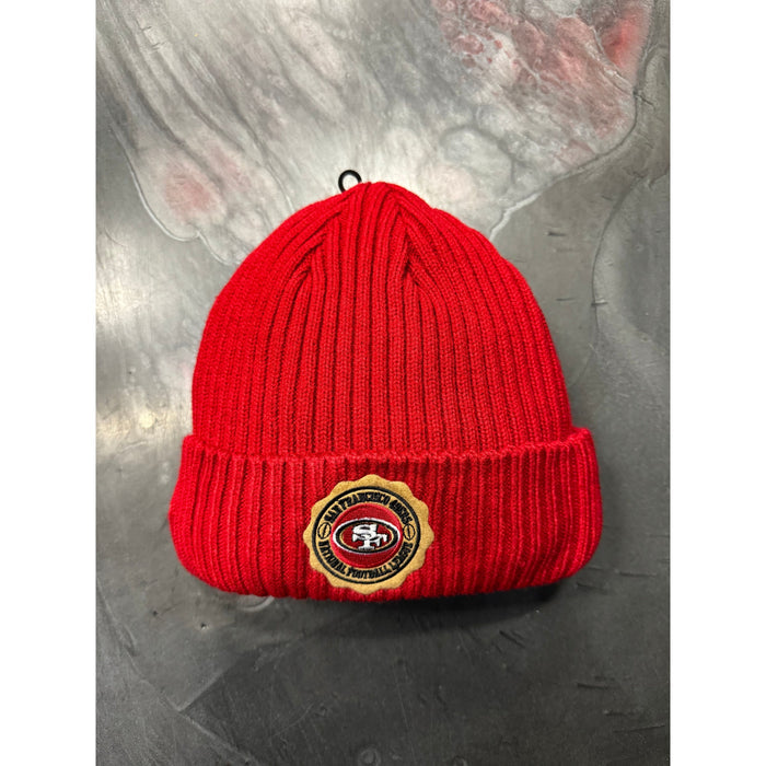 Red San Francisco 49ers Crest Emblem Beanie by Pro Standard