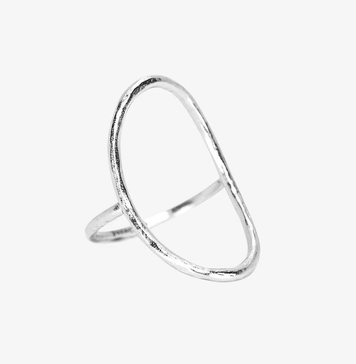 Pura Vida Oval Open Ring - Pine & Moss