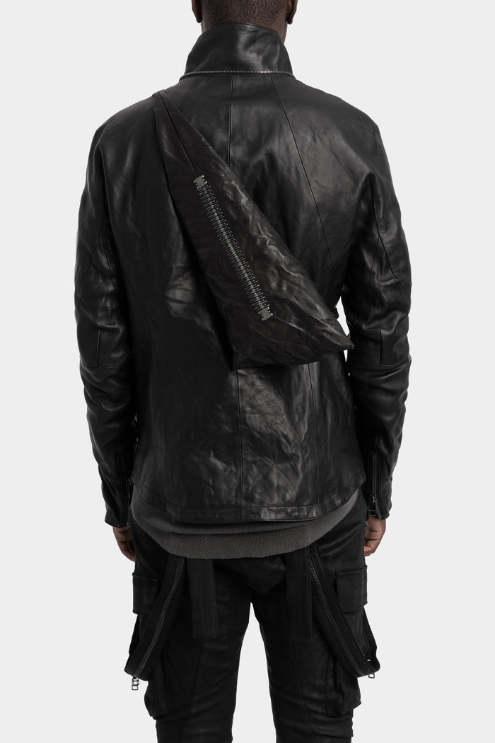 Pyramide leather pouch