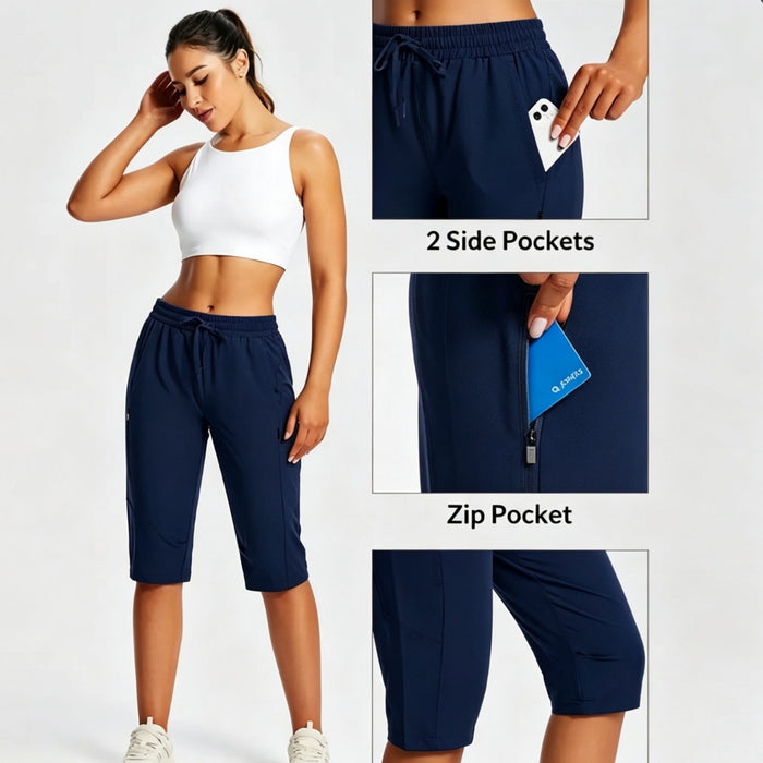 Sporty casual women's shorts with high waist, breathable fabric and easy-to-style design for warm-weather outfits and travel.