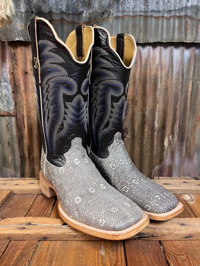 R. Watson Natural Ringtail Lizard Western Boot