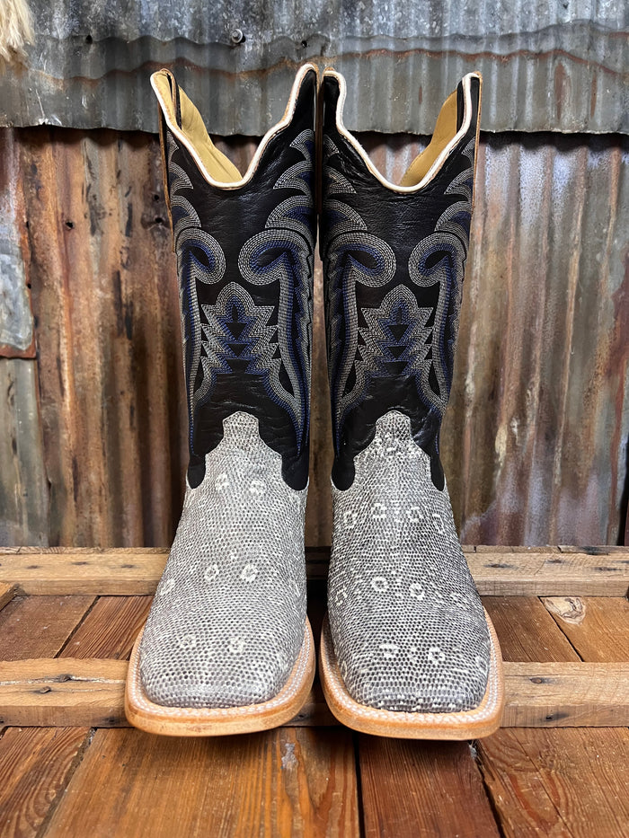 R. Watson Natural Ringtail Lizard Western Boot