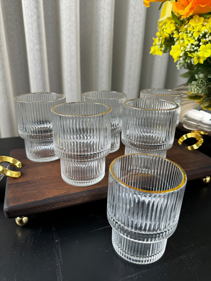 Bavary Ray Short 6 Delige Glas 180 ML Gold