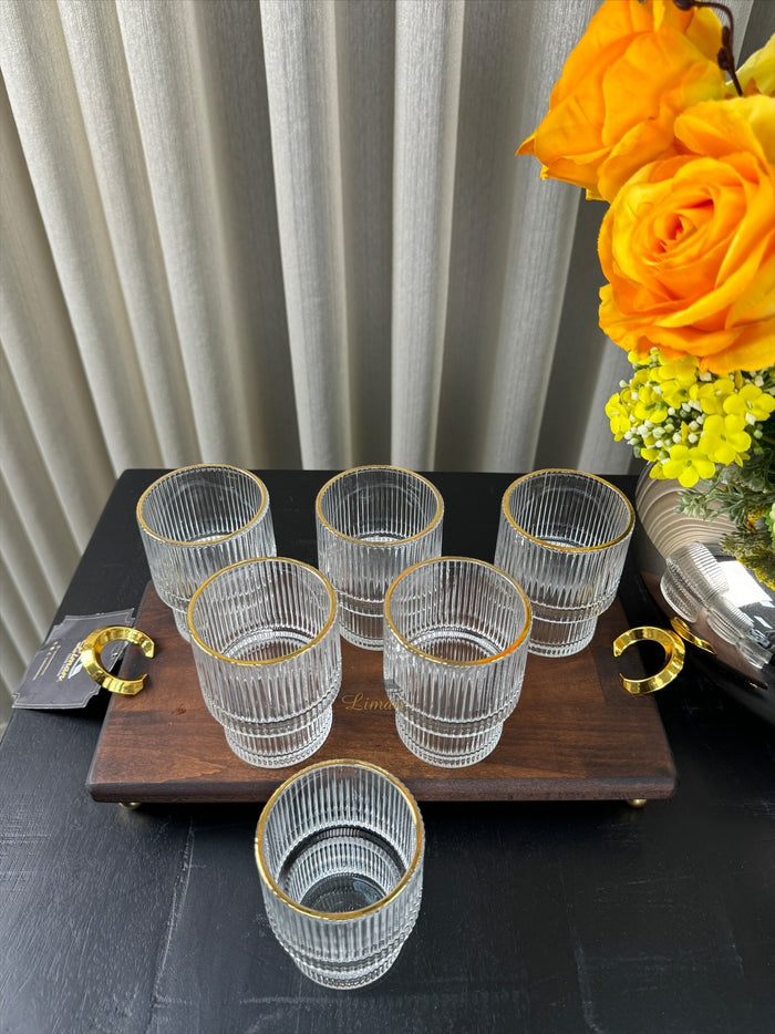 Bavary Ray Short 6 Delige Glas 180 ML Gold