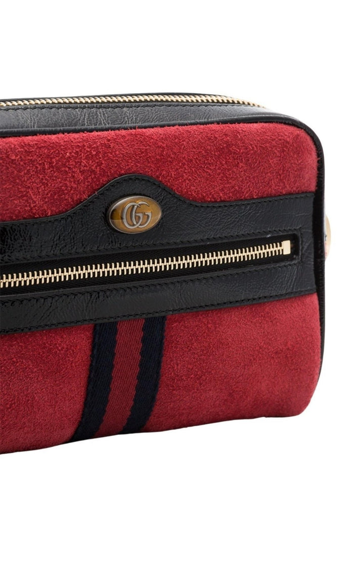 Gucci Red Ophidia Suede Mini Bag - Runway Catalog