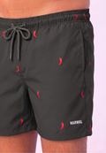 Red Pepper Print Green
