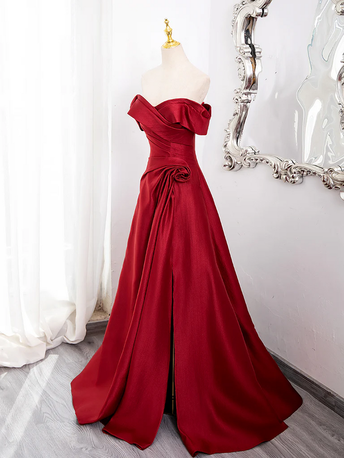 Red Prom Dress 2025 Corset Back