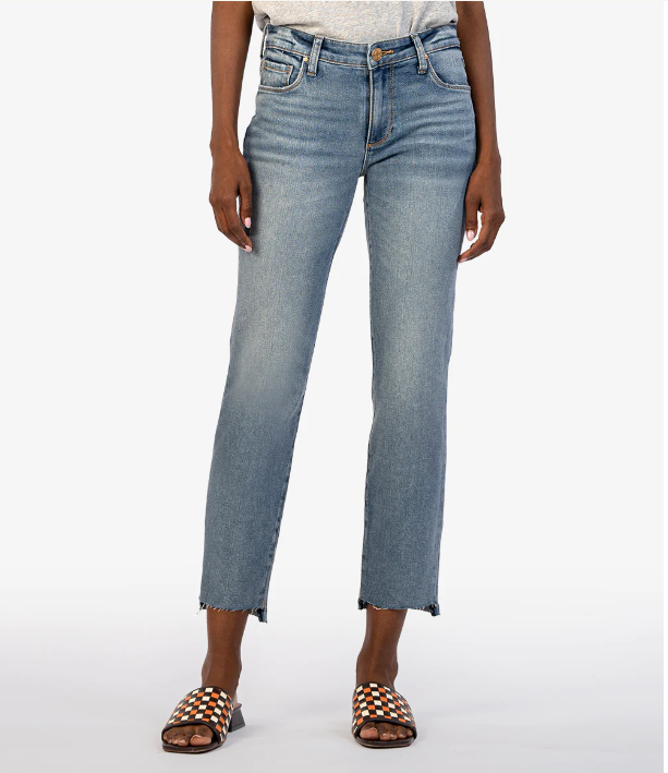 Reese Mid Rise Ankle Straight Leg