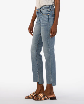 Reese Mid Rise Ankle Straight Leg