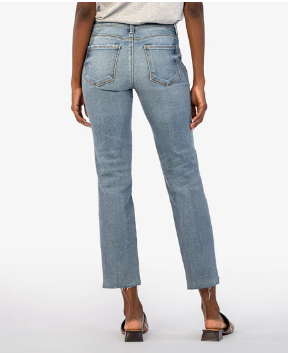 Reese Mid Rise Ankle Straight Leg