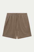 RIBBED SHORTS - MINK
