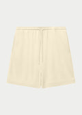 RIBBED SHORTS - OFF WHITE