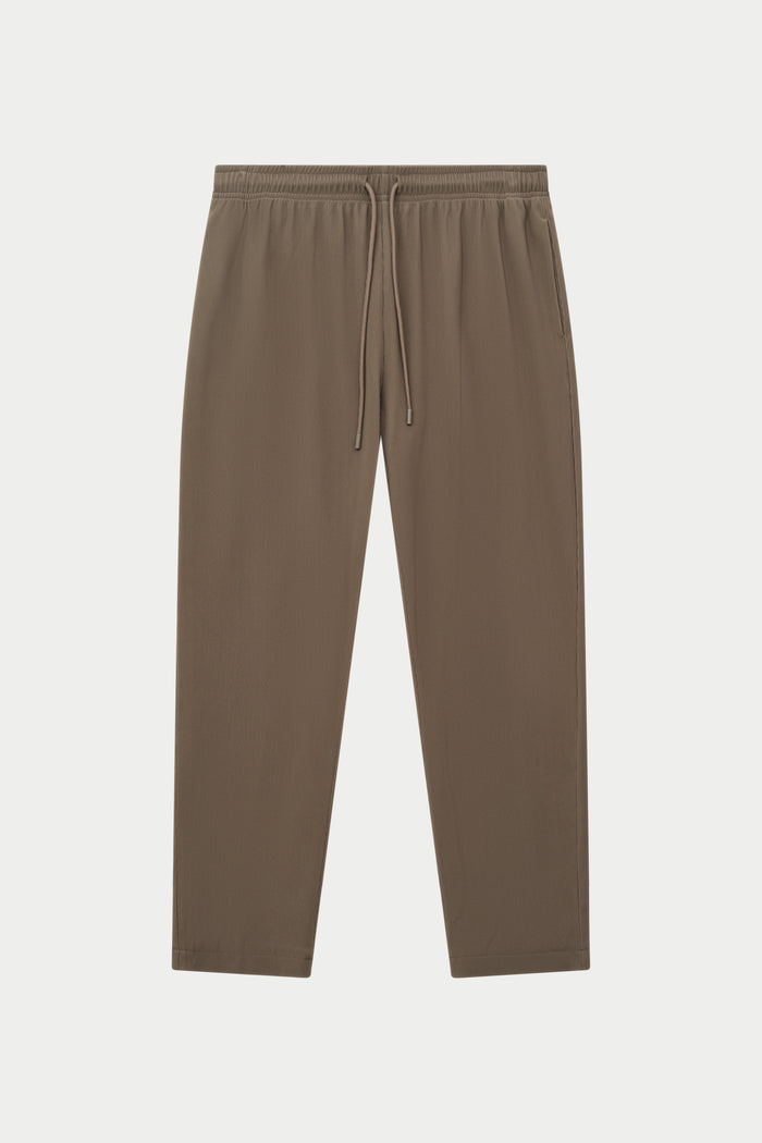 RIBBED TROUSERS - MINK