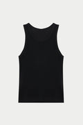 RIBBED VEST - BLACK
