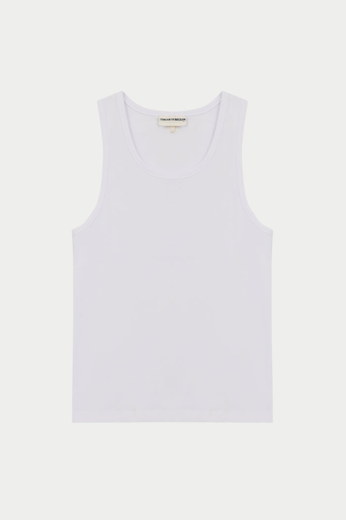 RIBBED VEST - WHITE