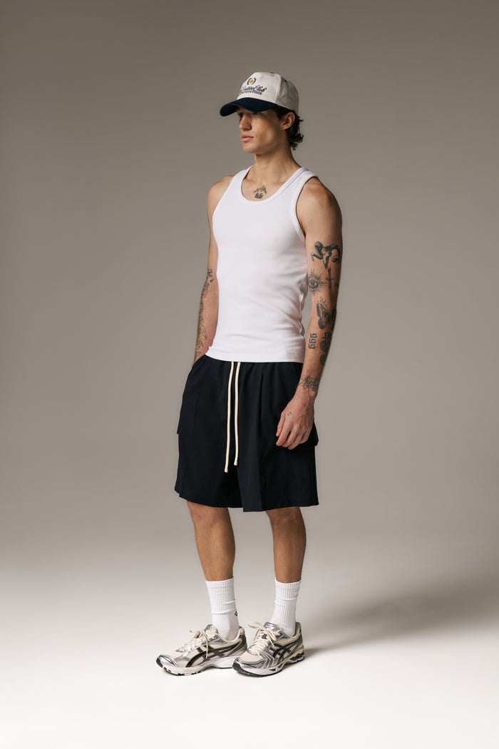 RIBBED VEST - WHITE