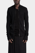 Julius_7 | AW25 - Ribbed wool zip cardigan, 917KNM1