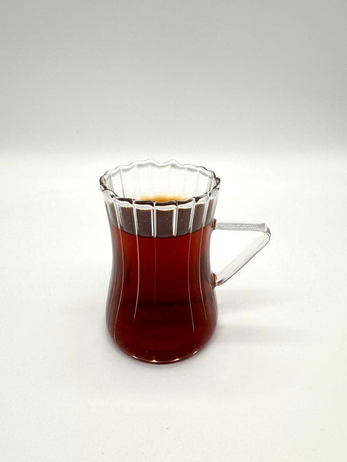 MLX Ribbled Line  Borosilikat Theeglazen 6 Delig 200 ml