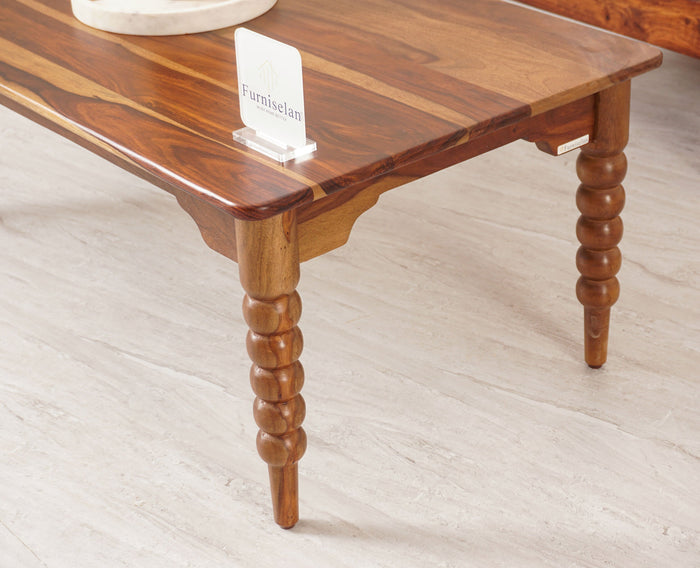 Richmond Sheesham Wood Coffee Table Furniselan - Teak-Finish