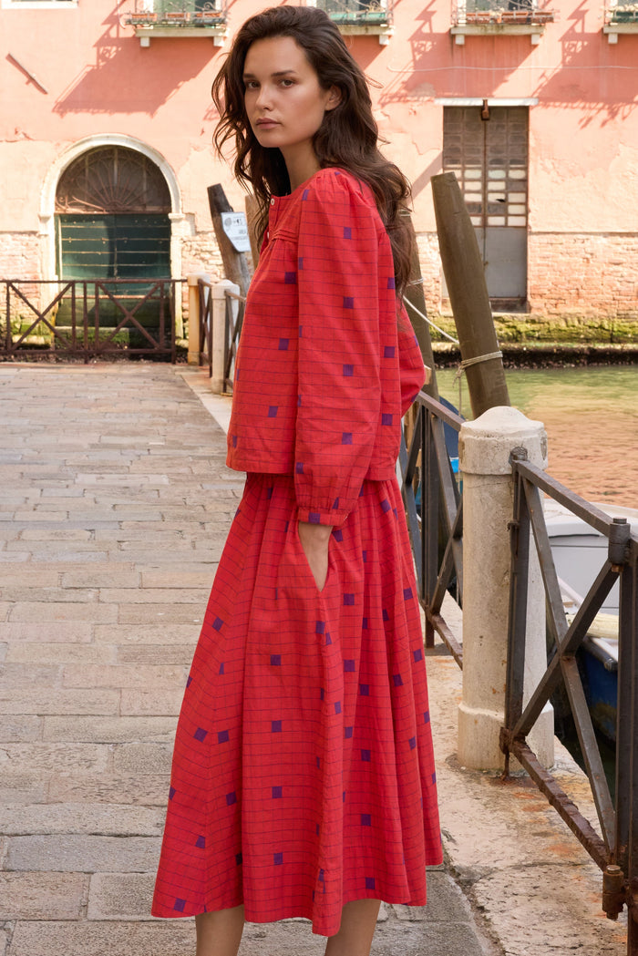 Rina Skirt- Samur Red