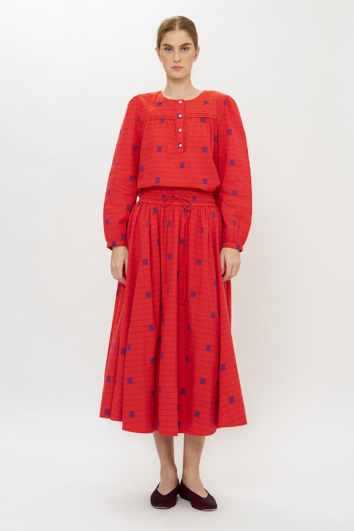 Rina Skirt- Samur Red