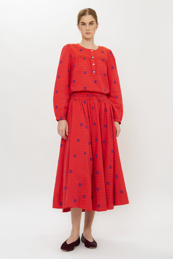 Rina Skirt- Samur Red