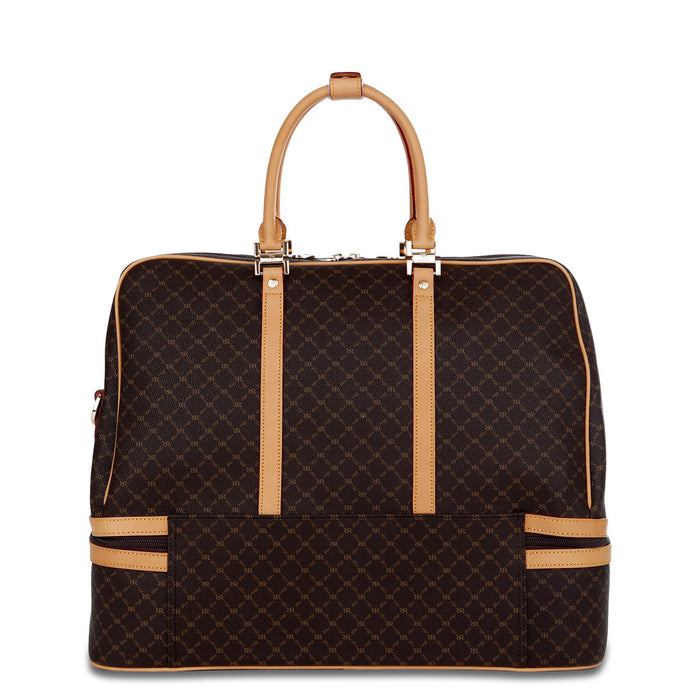 Rioni Signature Duffel Dome Traveler Handbag - Signature Brown