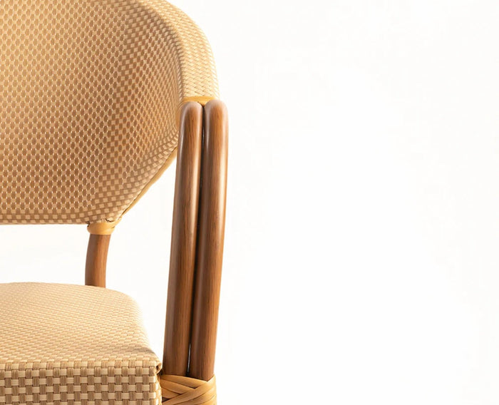 Riviera Curved Outdoor Chair - Outdoor chair - Furniselan - Dark-Walnut