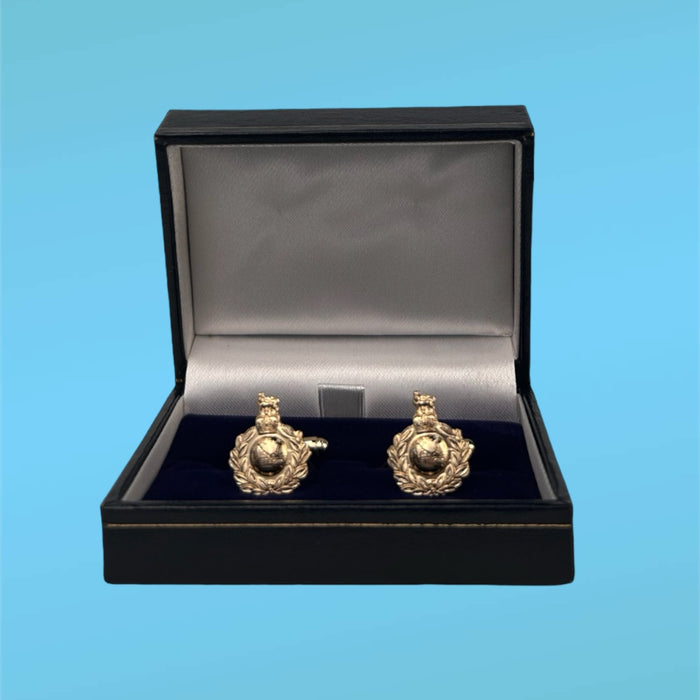 Royal Marine Cap Badge Cufflinks - Gold