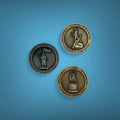 Royal Marines 3 Statue Spoof Coins Set