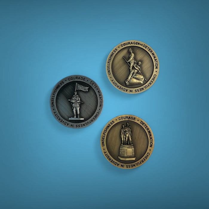 Royal Marines 3 Statue Spoof Coins Set