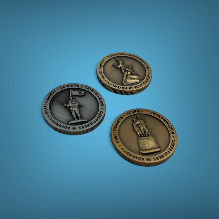 Royal Marines 3 Statue Spoof Coins Set