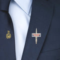 Royal Marines Commando Dagger & Flash Lapel Pin