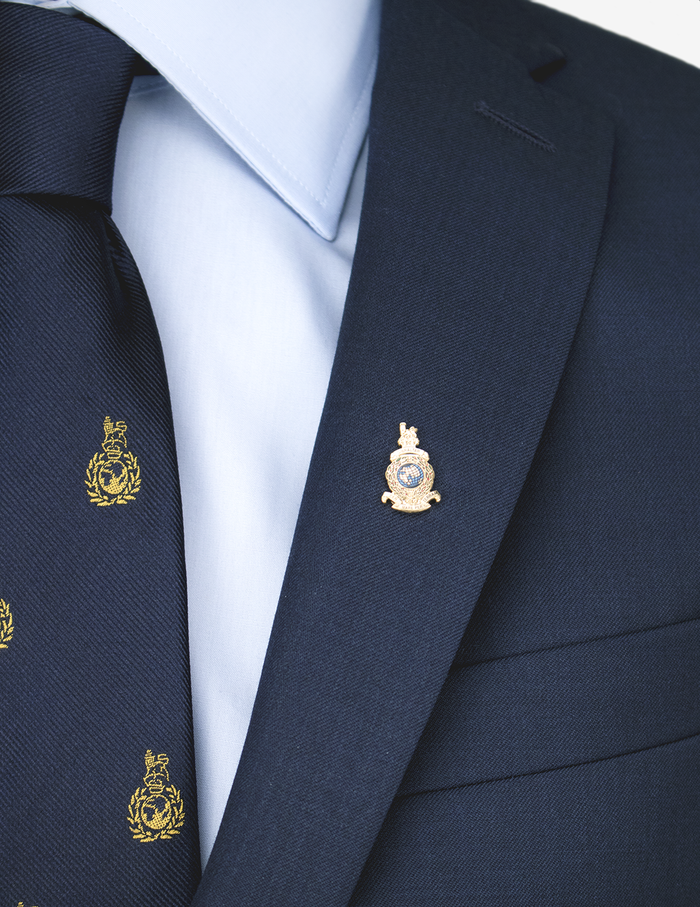 Royal Marines Globe & Laurel Lapel Pin - Coloured