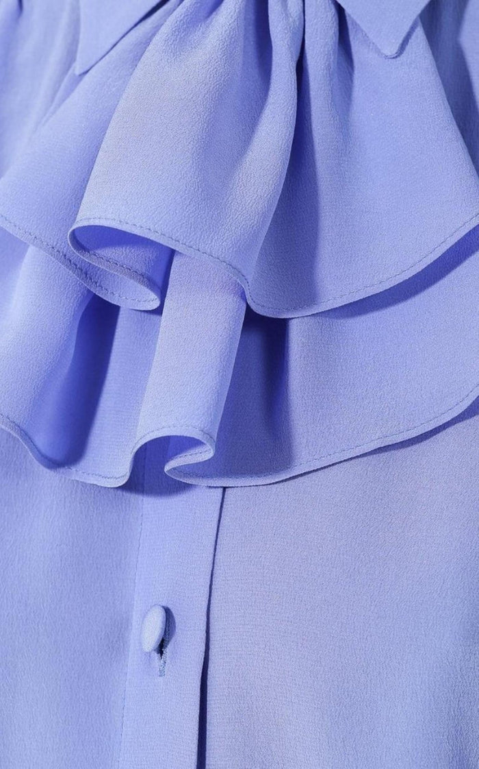 Gucci Ruffle - neck Silk Blouse - Runway Catalog