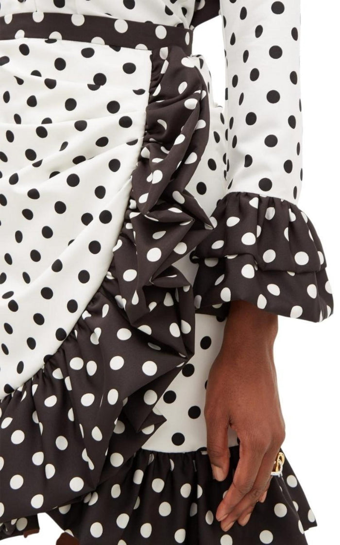 Rodarte Ruffled polka - dot skirt - Runway Catalog