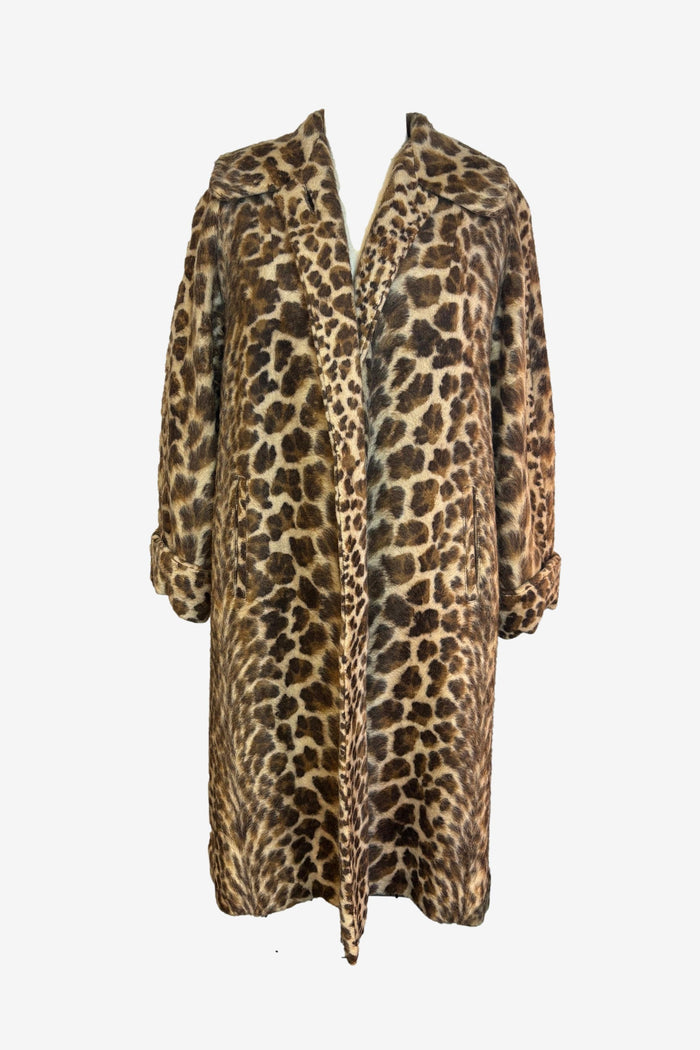 Russeks Leopard Print Coat